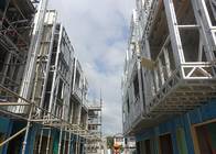 A construção de aço trabalha prédios de apartamentos pré-fabricados/casas modulares