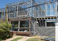 Casa de campo clara da construção de aço casa de campo de aço da casa pré-fabricada contratante do estilo/casa pré-fabricada