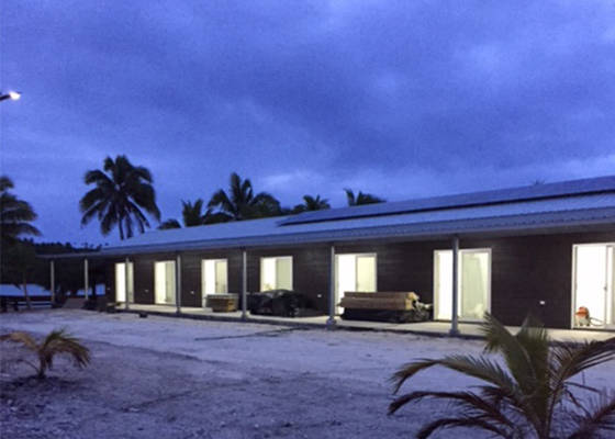 Deisgn novo 10 casas do bungalow da armação de aço da luz da casa pré-fabricada das salas no padrão de AU/EU/US
