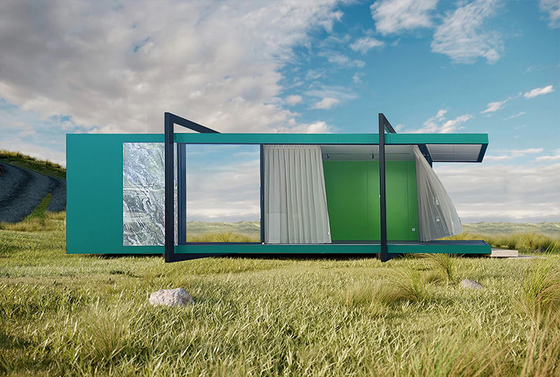 Small House Design Sustainable Retreat Prefab Light Steel Frame House Garden Studio