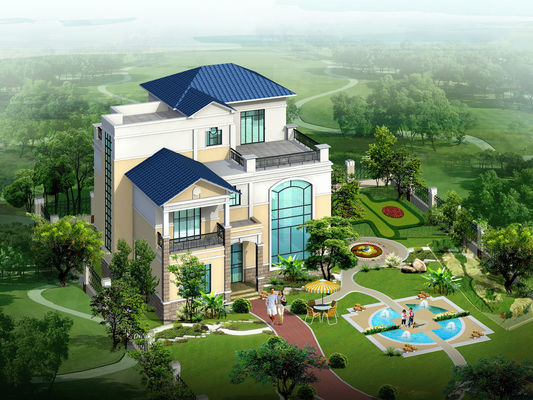 Factory Build Panelized System Steel Structure Prefab Villa | New Design Custom House ﻿