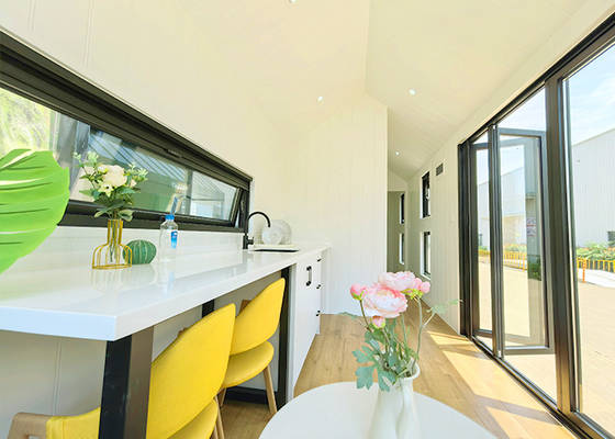 Modern Glamping Trailer Houses Tiny House Mobile Home Ready To Ship With Wheels