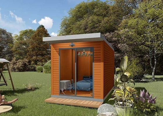 As casas modulares da casa pré-fabricada clara da armação de aço abrigam jogos móveis para construir quadros claros do metal