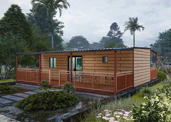 Casa pré-fabricada dobrável padrão UE/UA - Casa móvel moderna de aço leve