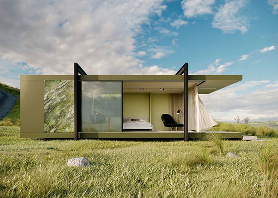 Quadro de aço leve pré-fabricado Modular Luxury Overwater Bungalows For Island Resort Hotels