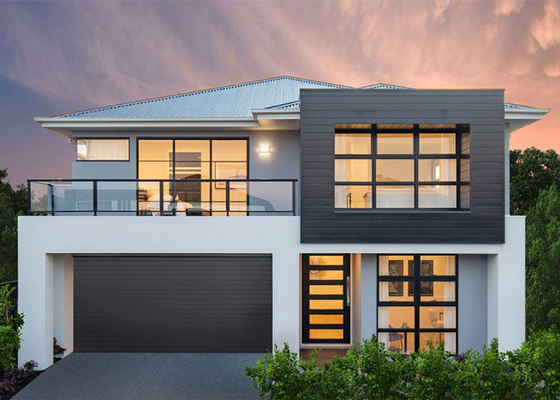 Estrutura de aço leve Casa de Liverpool Modular Casa de dois andares Vila de luxo moderna