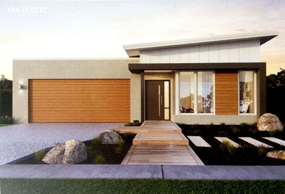 Personalização Estrutura de aço leve de luxo Casa de estilo bungalow Isolamento PU