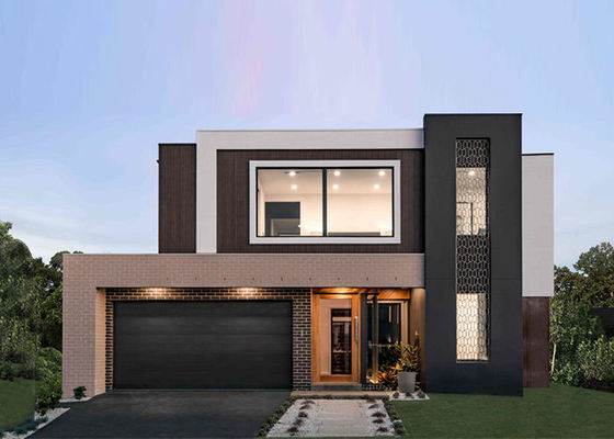 Estrutura de aço de calibre leve residencial: soluções pré-fabricadas modernas 2 camadas Villa ISO 9001