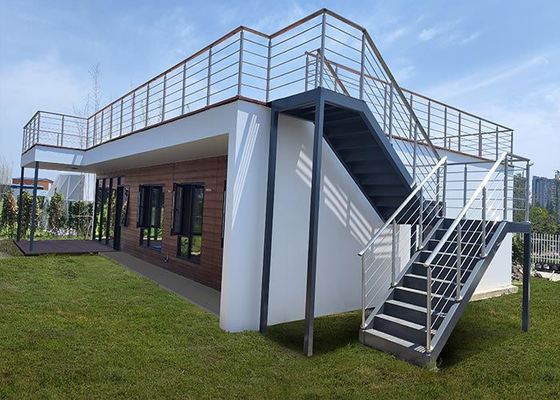 Casa modular de aço leve Bungalow pré-fabricado para uso de escritório