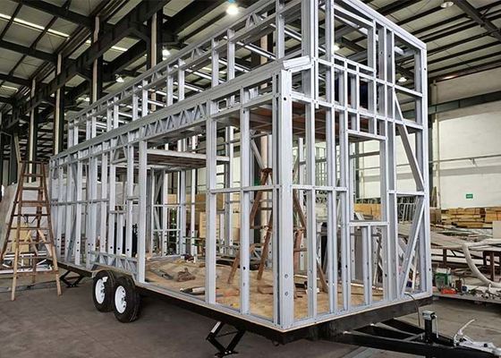 Modular Prefabricated Light Steel Structure Tiny House On Wheels