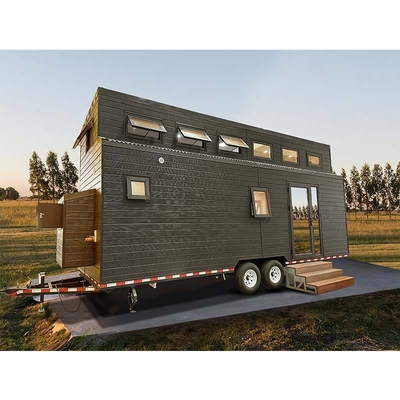 Porta de Batente de Alumínio Piso Laminado Soluções para Casas Pequenas Casa Modular