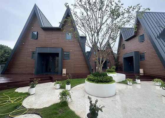 Casa pré-fabricada com estrutura de aço leve