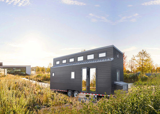 AS/NZS/US Standard Light Steel Prefab Tiny House On Wheels Kit Modular para Casa