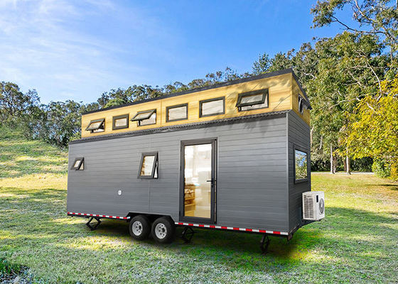 Casa Modular Prefabricada Casa Pequena em Rodagens Com Quadro de Aço Leve Casa Modular