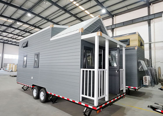 UE/UA/EUA Padrão de aço leve Estrutura de pré-fabricadas casas autocaravanas em rodas com 3 quartos