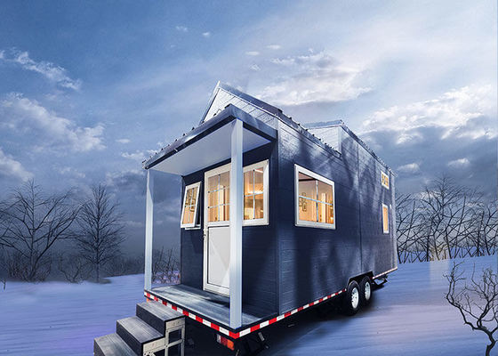 AS Casa Modular Casas Minúsculas em Rolas Com Quadro de Aço de Escala Leve
