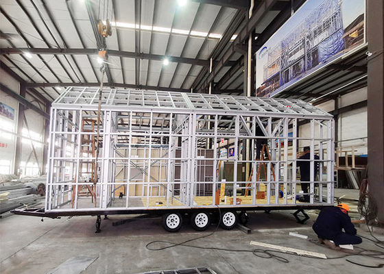 NZ/AU/UE Homologação de casa pequena móvel portátil em rodas com loft opcional