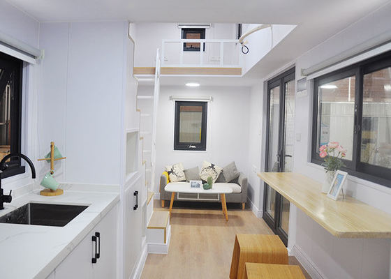Casinha Moderna com Cozinha e Banheiro Luxo Casa Prefabricada em Roda