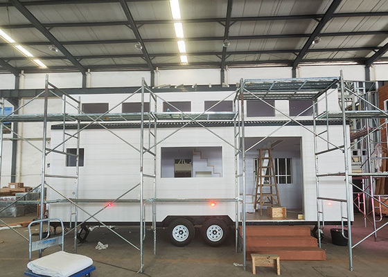 Casa pequena pré-fabricada de 40 pés com 2 quartos pronta para viver em casa modular