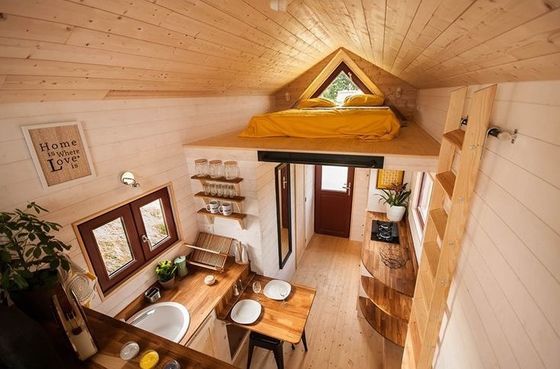 Fast Delivery  Mini Caravan Travel Camper Camping Tiny House On Wheels