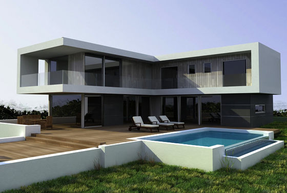 AS/NZS/USA Standard Casa Modular Prefabricada com Estrutura de Aço de Escala Leve