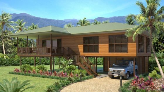 Casa de madeira de aço leve Bungalow / Bungalows de praia de luxo para a Tailândia Ilhas Cook