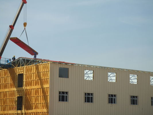 Edifícios de apartamentos de casas prefabricadas de aço leve, Kits de casas portáteis painelizadas