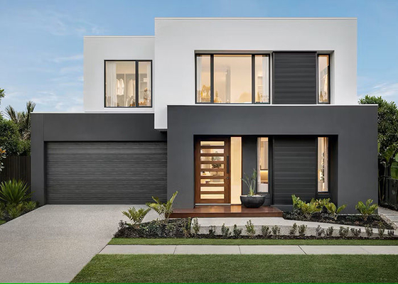 AU Standard Luxury Modular Prefab Villa 3 Dormitórios Villa Light Steel Frame House Kit