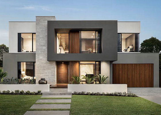 Luxo Modular Villa Prefabricada   3 quartos Kit de Casa de Estruturas de Aço Leve NS/AS Standard