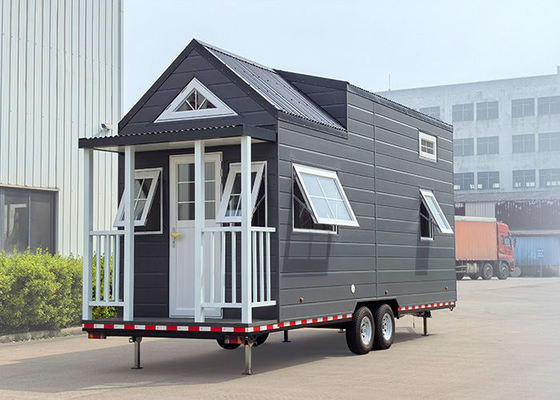 Mini Trailer de Viagem Casas Pequenas Casas em Rodagens Com Quarto e Banheiro
