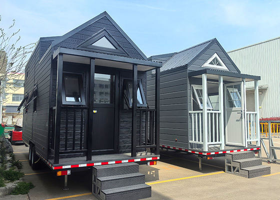 Casas Prefabricadas Modulares Móveis Casa Pequena em Rodagens Para Acampamento