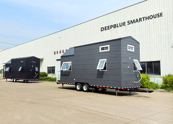 Prefabricada Casa Pequena em Rodagens Casa Móvel Trailers Para Viagens