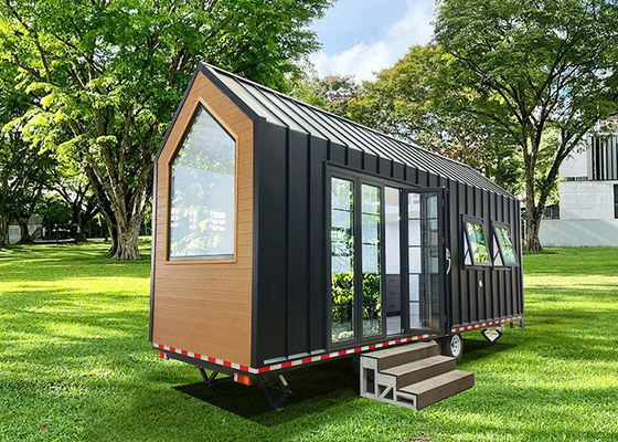 Casas de trailers modernas de glamour Casa pequena Casa móvel Casa pronta para ser enviada com rodas