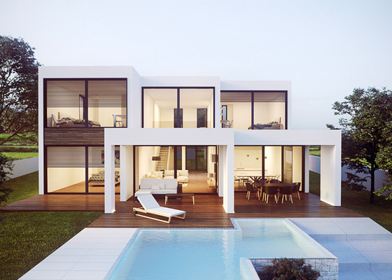 Casa pré-fabricada à prova de furacões Villas Casa unifamiliar Casa modular Casa de aço Ktis