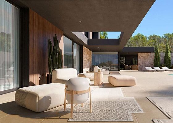 Luxury  Mobile Home Prefabricated House Villa Capsule Hotel 5 Bedroom With Outdoor Swimming Pool