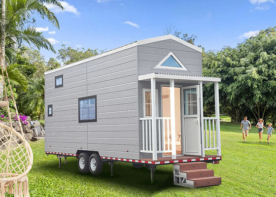 Casa Minúscula Casa Móvel Pronta para o Envio Roda em Roda Carro Container de Viagem Florida
