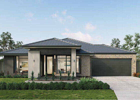 Kits de casas prefabricadas modulares e com estrutura de aço leve para casas unifamiliares nos EUA