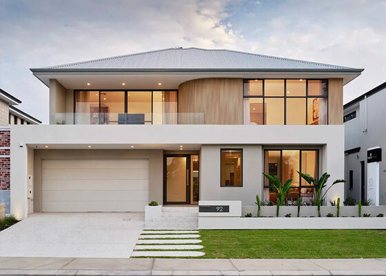 AS/US Estrutura de aço leve pré-fabricada Casa Vila Quadro Kit modular para 4 quartos