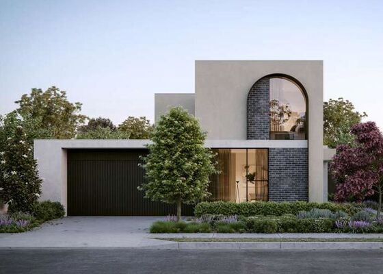 Casa de família única de luxo de dois andares Casa pré-fabricada com casa de aço leve