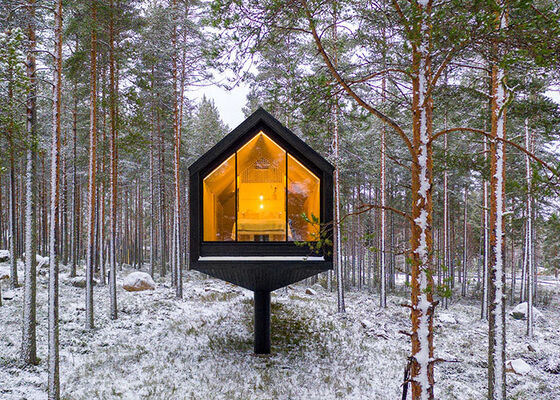 Casa pré-fabricada Luxury Caibn Com Quadro de Aço Leve Casa Modular Para Airbnb