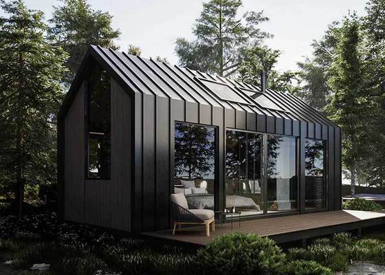 Casa Pré-Fabricada Modular – Cabana de Campismo em Estrutura Leve de Aço com Materiais de Construção de Alta Qualidade