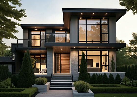 Casa pré-fabricada Mansão de luxo com AS / US Villa de aço leve