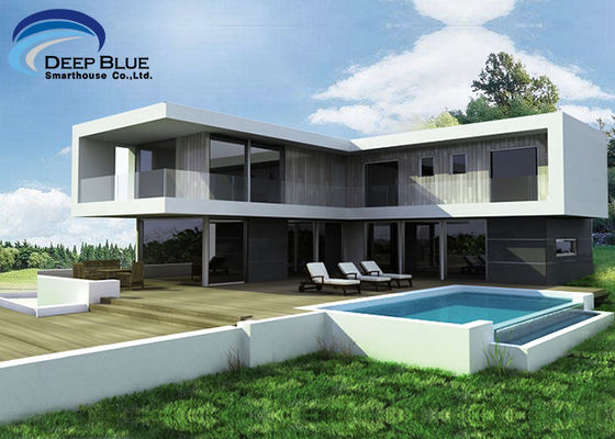Estrutura de aço forrada a frio Estrutura de aço leve Quadro pré-fabricado Villa Casas de design moderno
