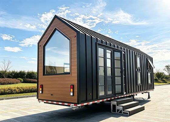 Casa Móvel Pré-Fabricada Leve de Aço para Venda | Cabine de Luxo em A-Frame Pronta para Envio