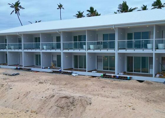Casa Pré-fabricada Modular em Aço Leve para Uso Hoteleiro na América do Sul em Fiji