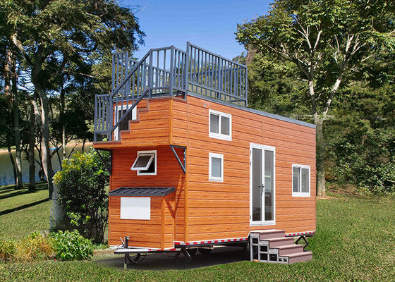 Prefab Luxury Light Gauge Tiny House On Wheels Austrália Padrão Americano
