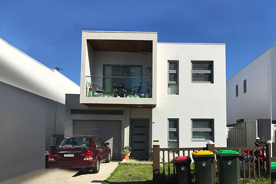Casa de aço pré-fabricada de construção rápida com cozinha / estruturas de aço