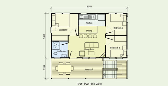 Prefabricado Estrutura de aço leve Praia Bungalows Casa de madeira Casa de madeira