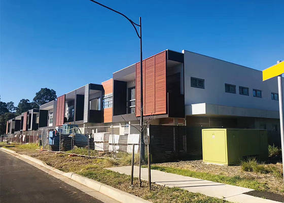 Casa pré-fabricada padrão australiano Casa de aço leve Casa de estrutura Kit Casa modular