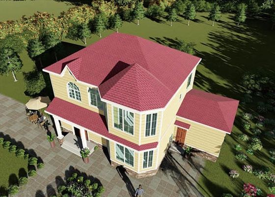 Painel ALC Casa pré-fabricada verde reciclável Casa pré-fabricada de aço leve personalizável